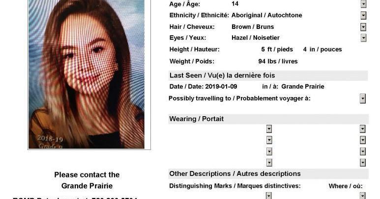 Updated: Grande Prairie RCMP seek public's help finding missing youth ...