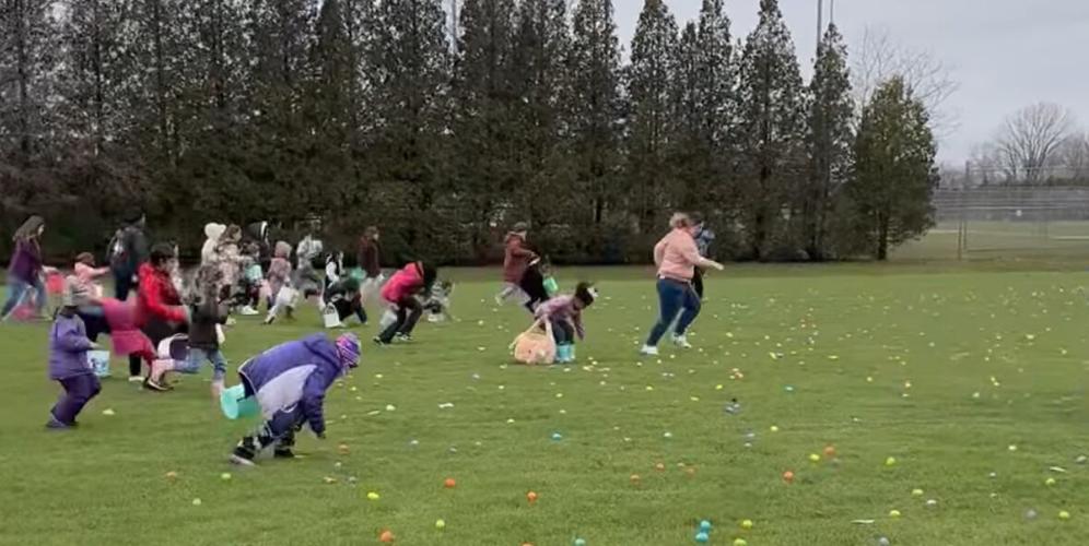 Family Easter egg hunt