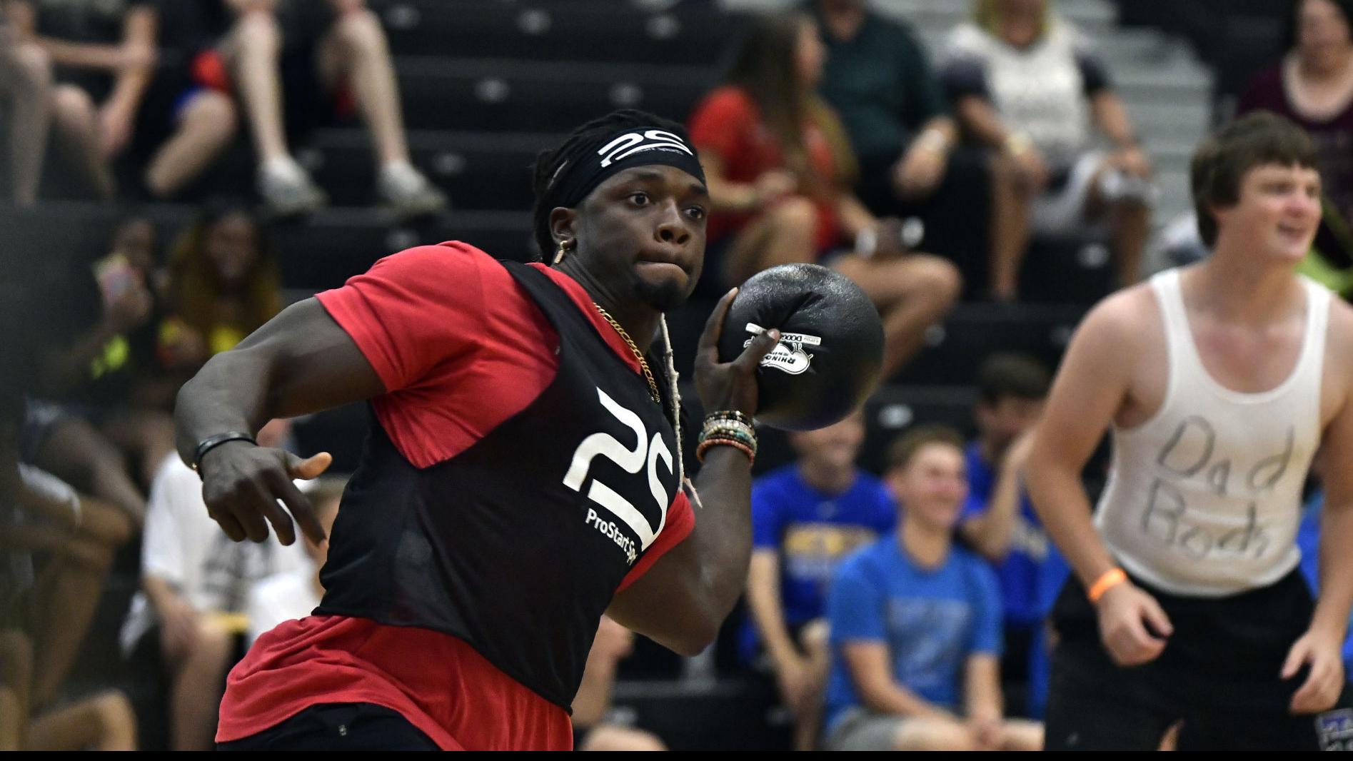 Melvin Gordon Bo Jackson Shining Stars At Dodgeball Tournament News Kenoshanews Com
