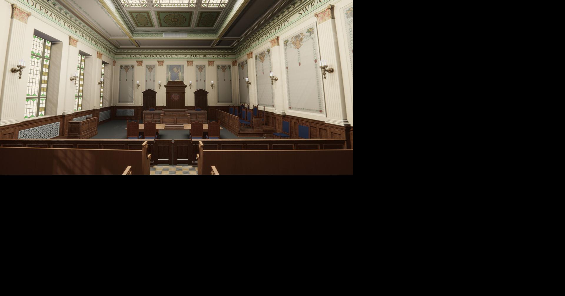 OLD KENOSHA Ceremonial Courtroom worthy of restoration