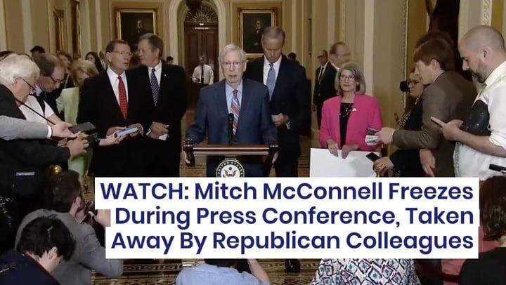 McConnell freezes up again during Kentucky news conference