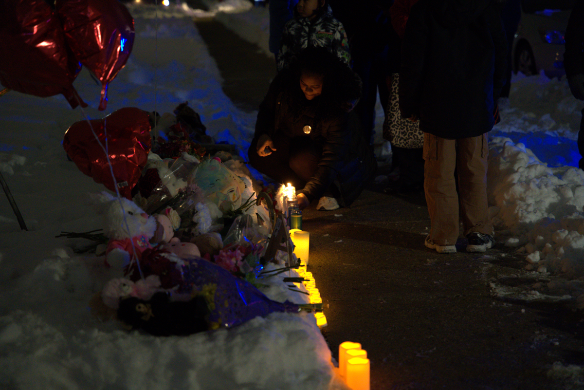 Vigil held for three Kenosha children who died in fire