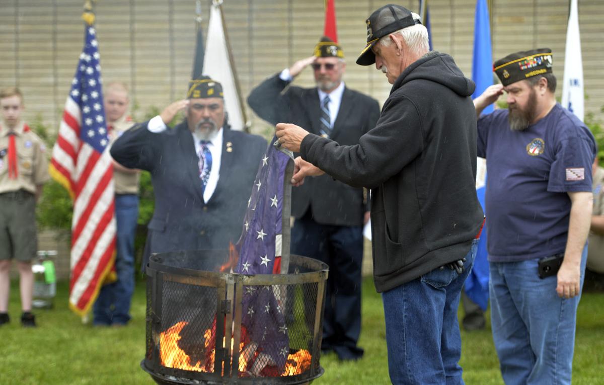 VFW holds flag retirement ceremony