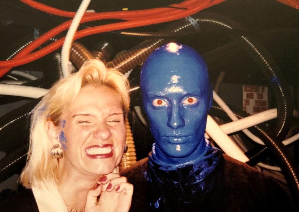 One Of The First Members Of The Blue Man Group Is A St Cat S Grad