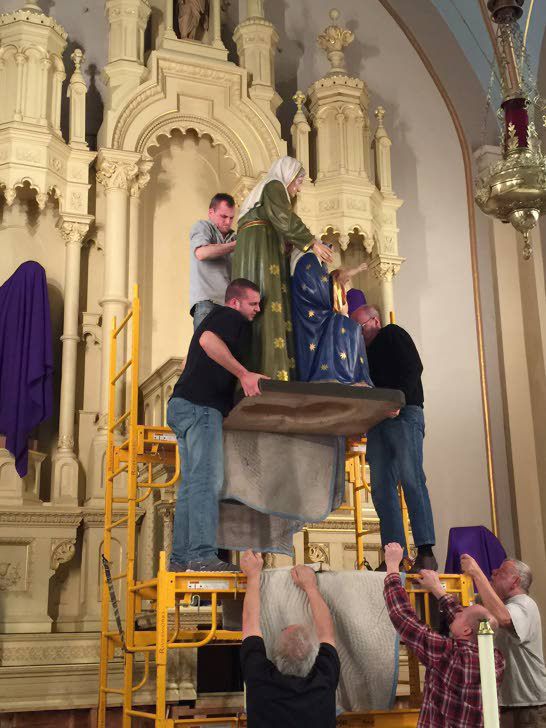St. Elizabeth installs new statues Faith