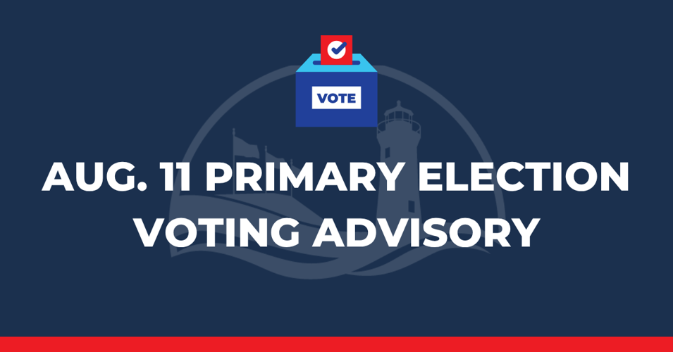 Primary voting reminder from County Clerk Regi Waligora
