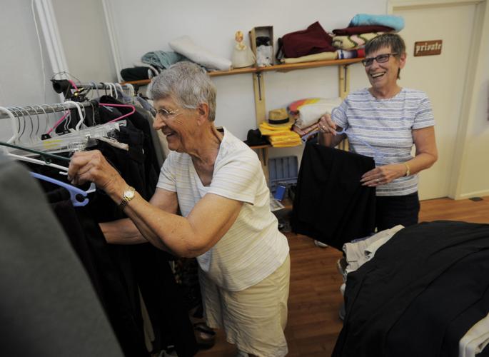 Community Connection Friedens church members offer free food and