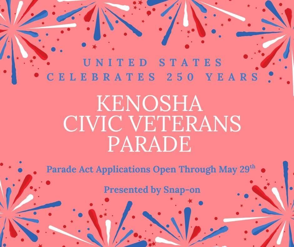Kenosha Civic Veterans Parade Applications Due by May 29, 2026