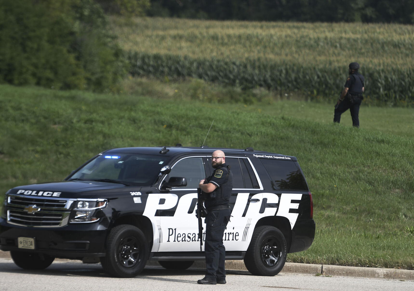 Two suspects in custody after fleeing near Springbrook Road