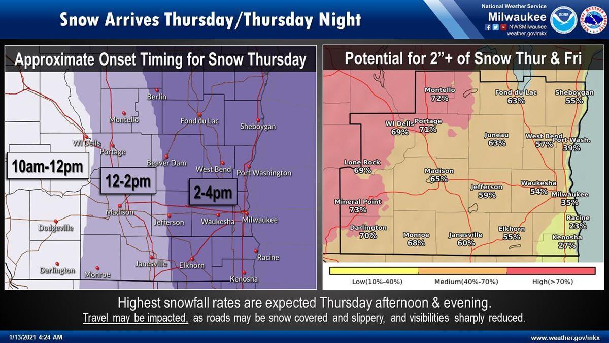 Snow Thursday-Friday by National Weather Service