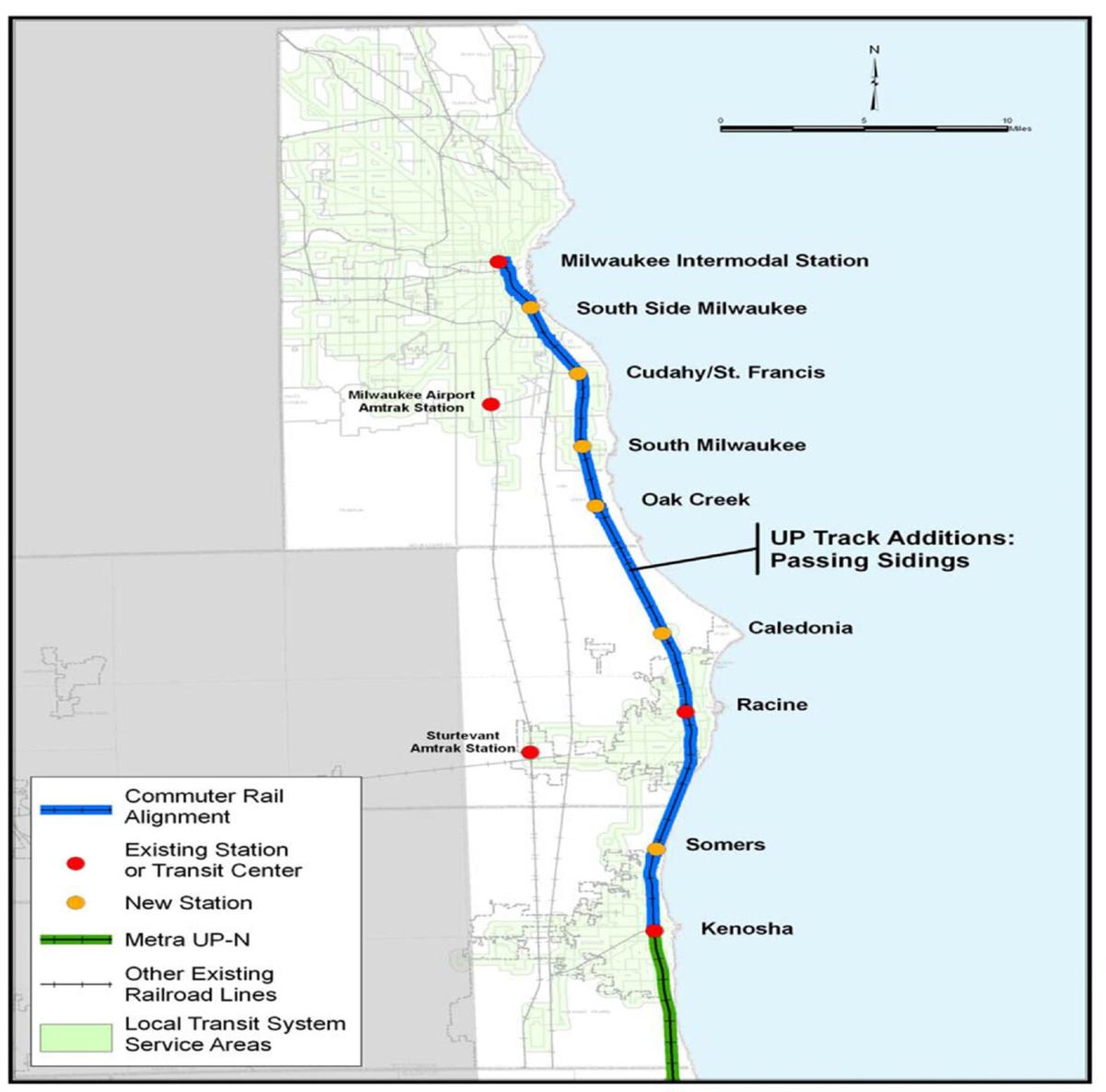 Kenosha-Racine-Milwaukee commuter railway idea returns with new twist