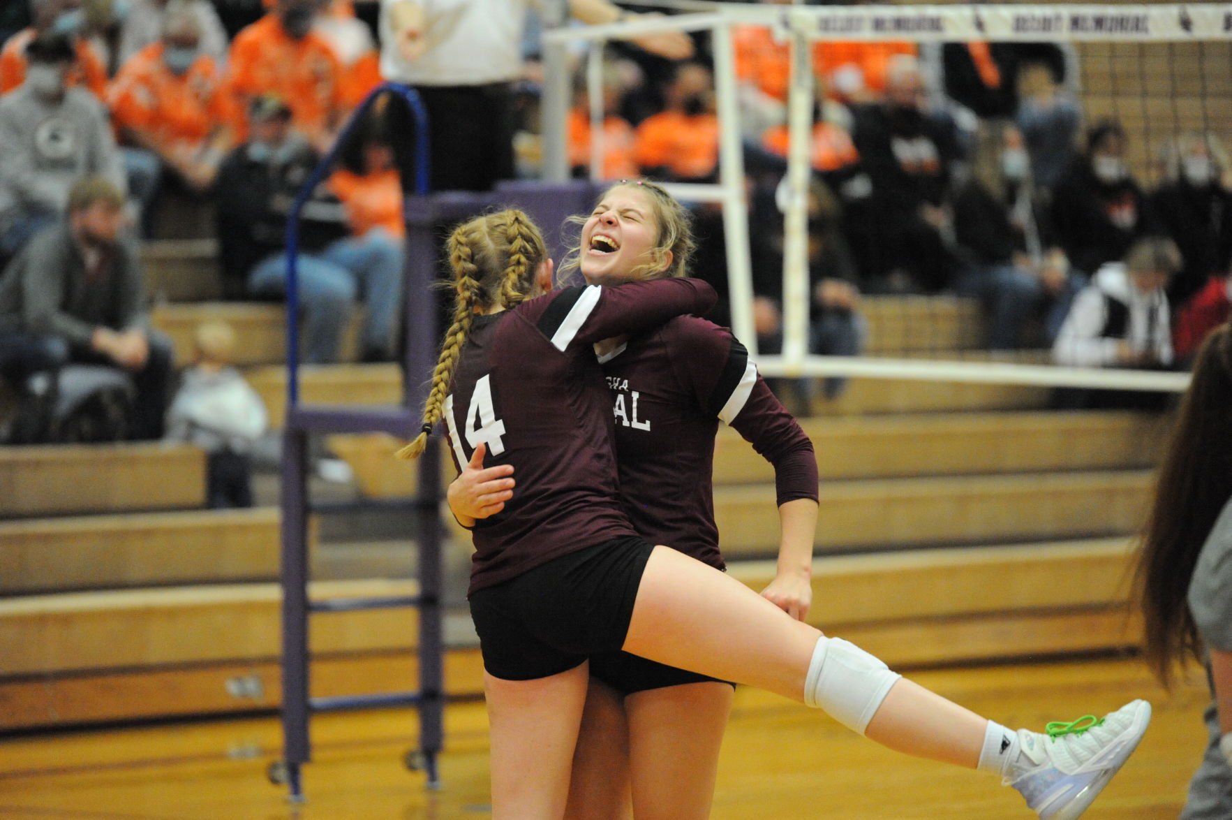 High school girls volleyball Central takes Burlington to 4 sets, falls in sectional semis