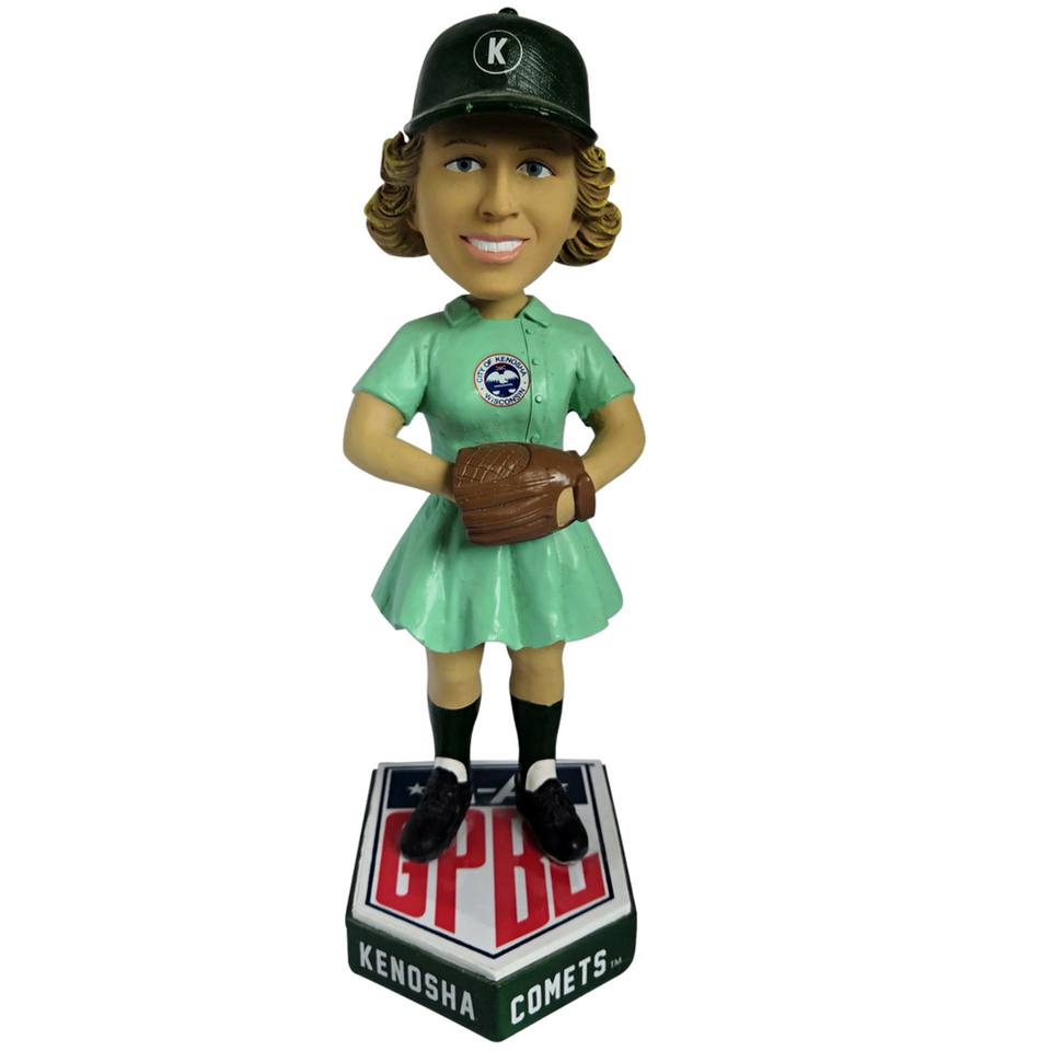 Kenosha Comets AAGPBL Girls Baseball Bobblehead Numbered to Only 500 Bobblehead