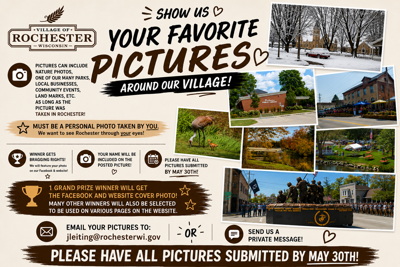 📸VILLAGE OF ROCHESTER PHOTO CONTEST! 📸