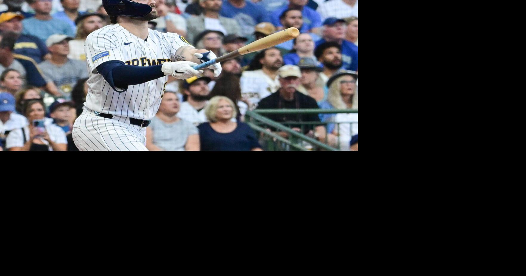 Brewers outfielder 'couldn't be more thankful' with health, role