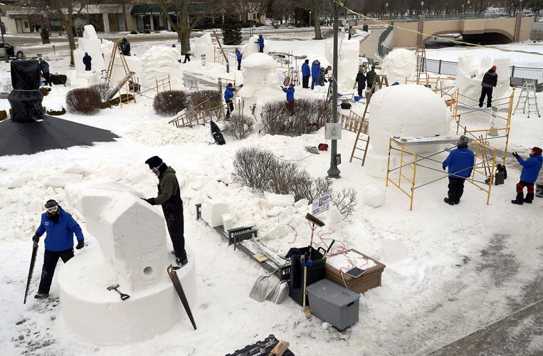 Lake Geneva's Wintrerfest Snow sculpting and much more