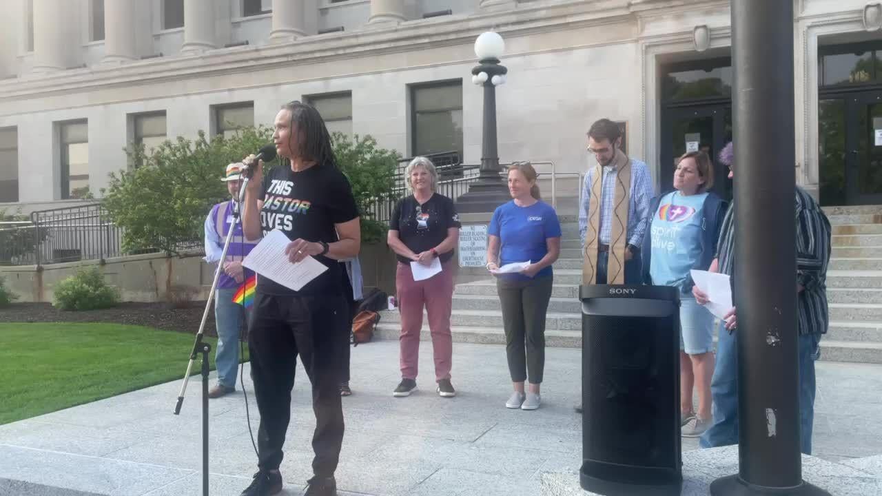 Activists hold LGBT program at Kenosha County Courthouse