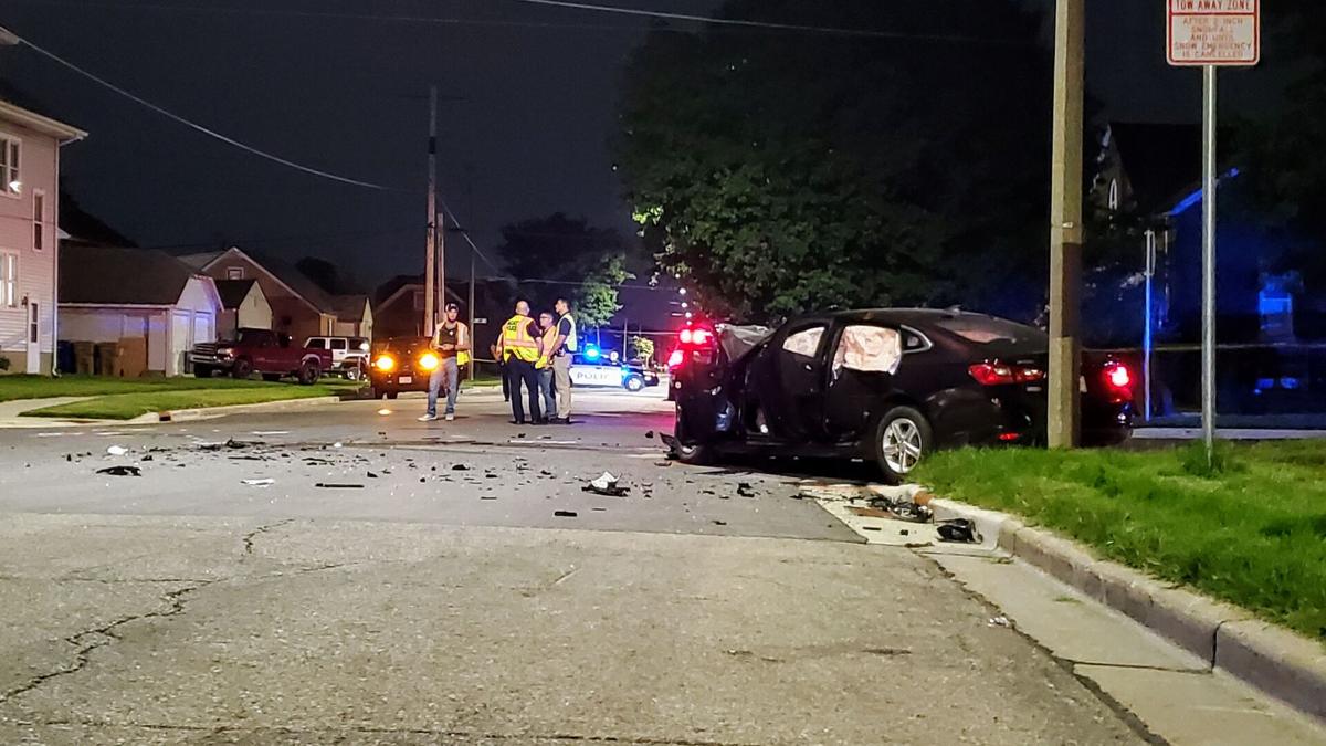 Two injured one flown to hospital in Kenosha two car crash
