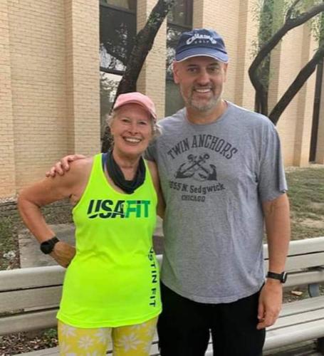 Karen Ostlund and Al Balmer runners
