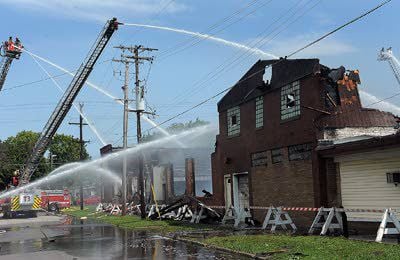 Fire Destroys Vacant Building