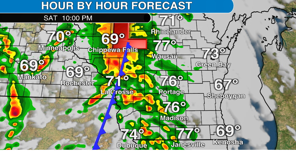Severe storms possible in Wisconsin Saturday afternoon and night. Full