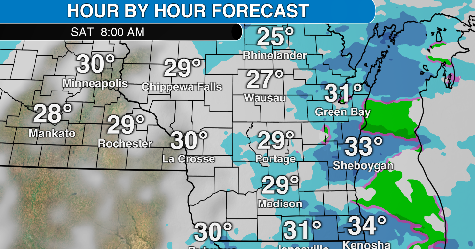 Forecast: Snow showers through Saturday night in Wisconsin