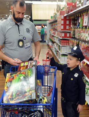 Children Shop with a Cop at annual event