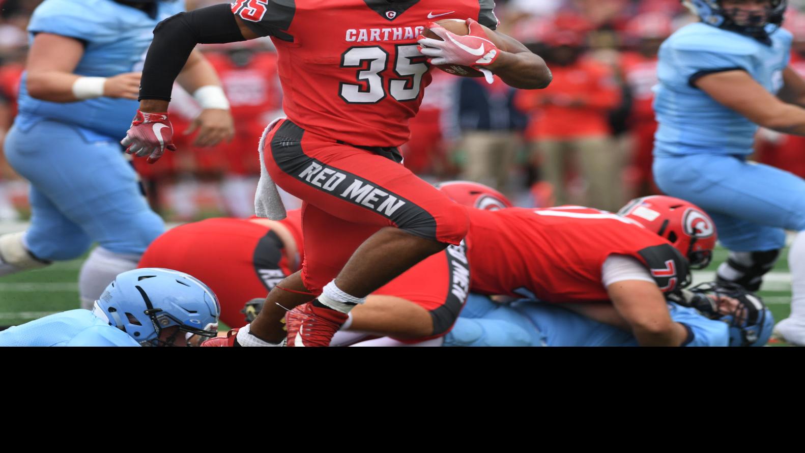 Red Men Steamroll Bluejays Carthage Football Kenoshanews Com