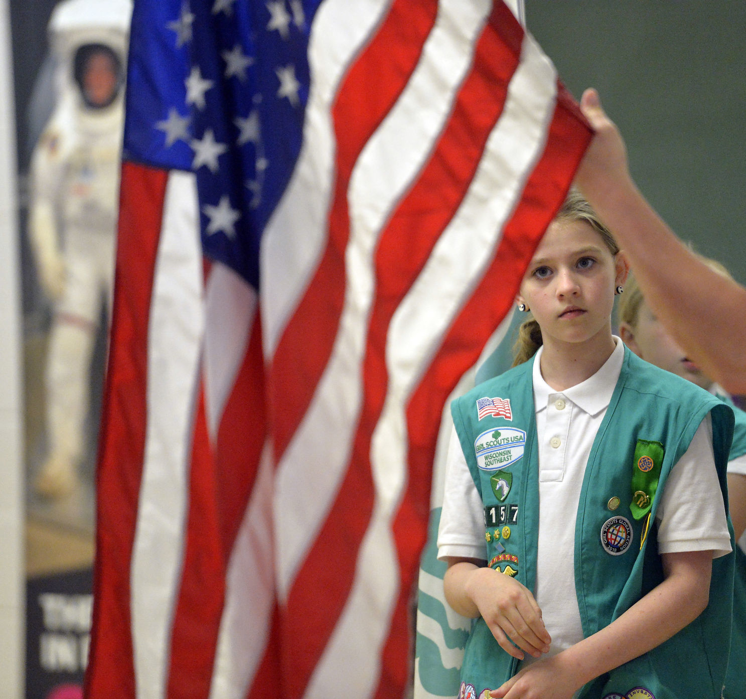 Girl Scouts celebrate 100 years of service, leadership building photo