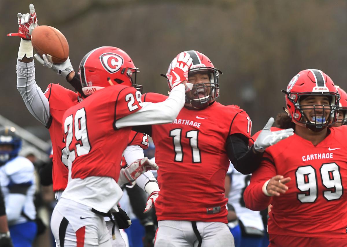 Red Men go out with a big win Carthage Football
