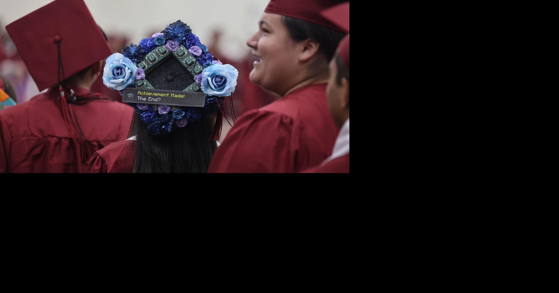 Bradford Minecraft graduation cap