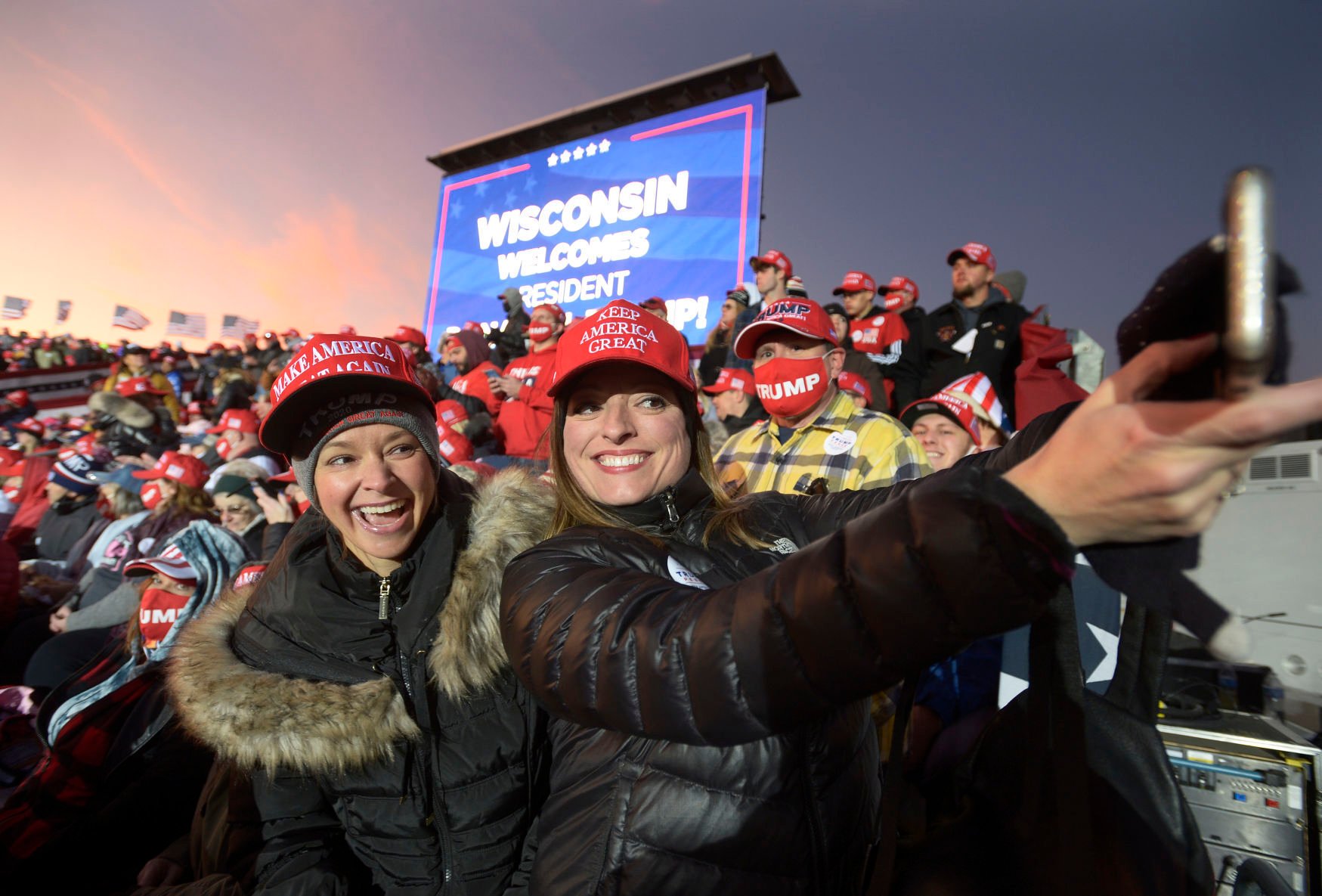 WITH VIDEO: Trump Rallygoers Hopeful, Confident On Eve Of Election