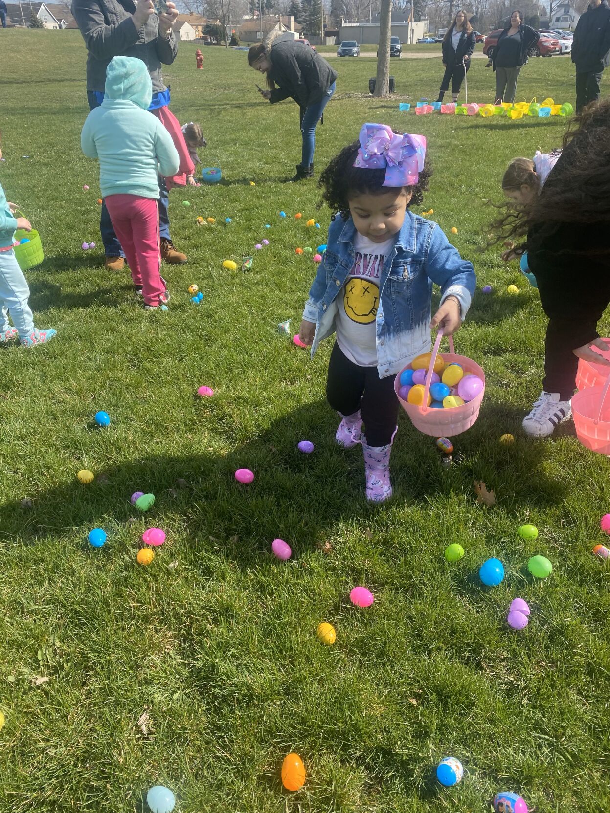 Family Easter egg hunt