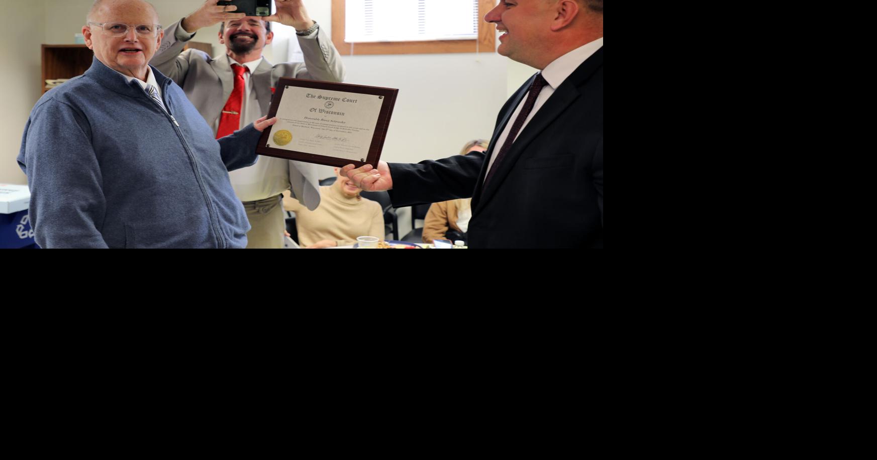 Friends, colleagues honor retiring Kenosha County judge