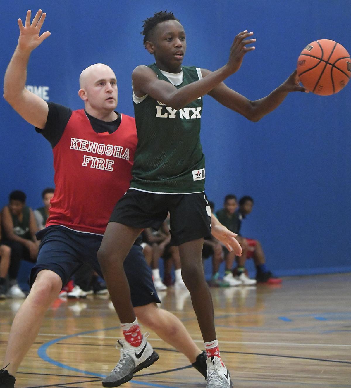 Friendly Fire Kfd Faces Off Against Boys Girls Club Basketball