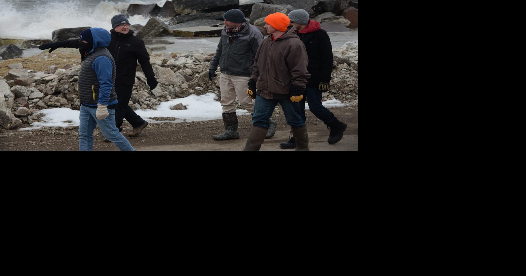 FEMA gets a firsthand look at shoreline damage from January storm