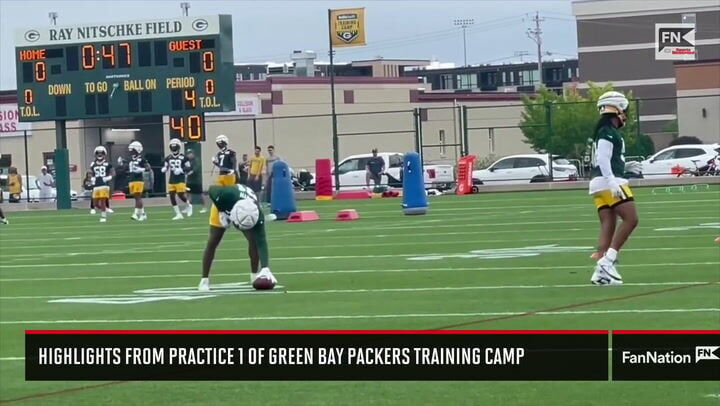 Highlights From Practice 1 of Green Bay Packers Training Camp