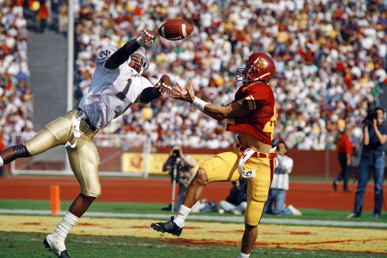 Today in sports history Notre Dame wins rivalry game vs. USC in battle