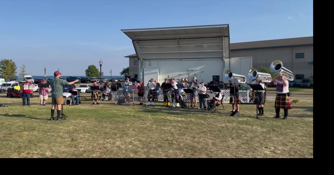 Live music from the Kilties Drum and Bugle Corps at the Great Lakes