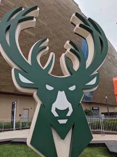 Fiserv Forum Milwaukee Bucks Black & White Stadium Digital 