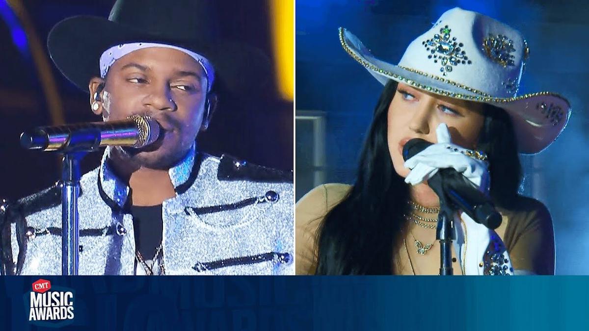 Jimmie Allen Noah Cyrus Perform This Is Us Cmt Music Awards Cma Kentucky New Era