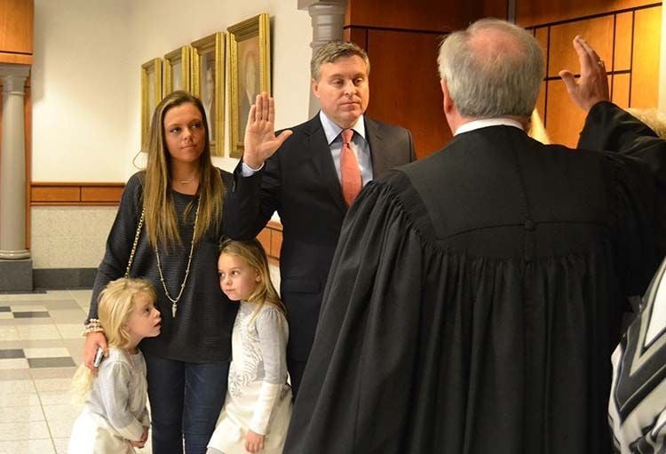 Tilley Sworn In As Head Of Justice Cabinet News Kentucky New Era