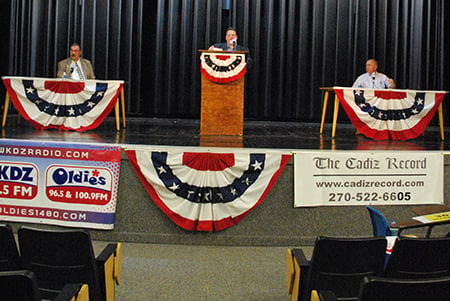 trigg candidates county off primary election kentucky races contested faced evening less thursday than forums