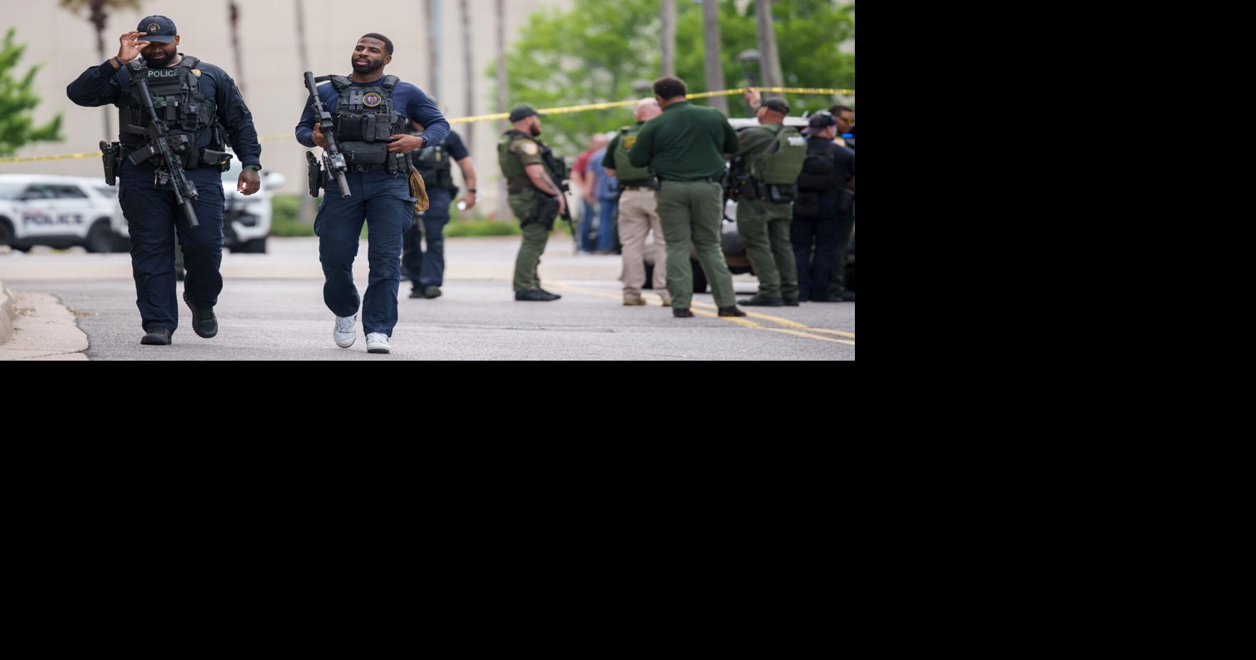 Authorities arrest one person and search for another, following deadly shooting at mall in Louisiana