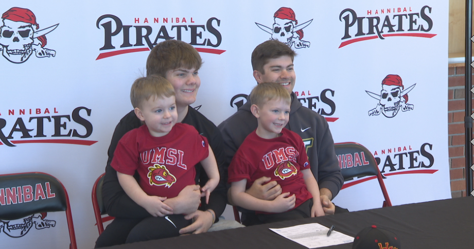 College signing celebrations for Chace Massie, Cooper Scott, and Patrick Arthaud