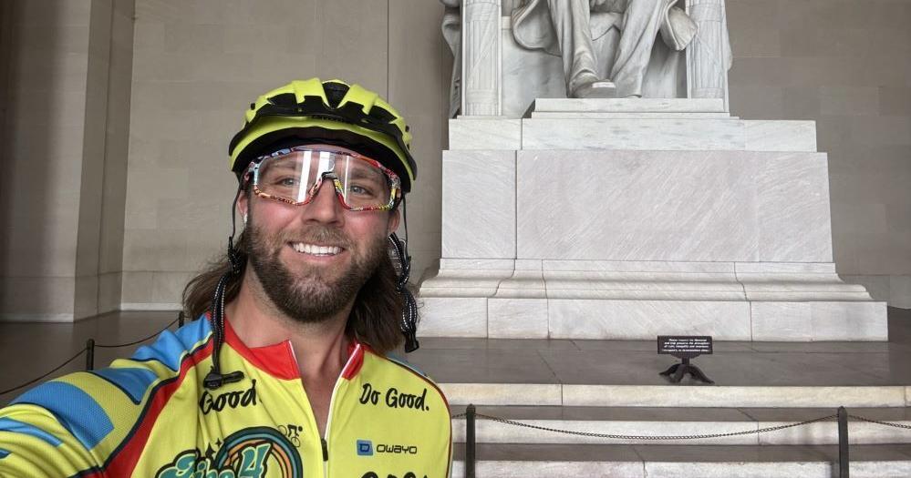 Ohio man bikes down coast to honor niece with Angelman syndrome