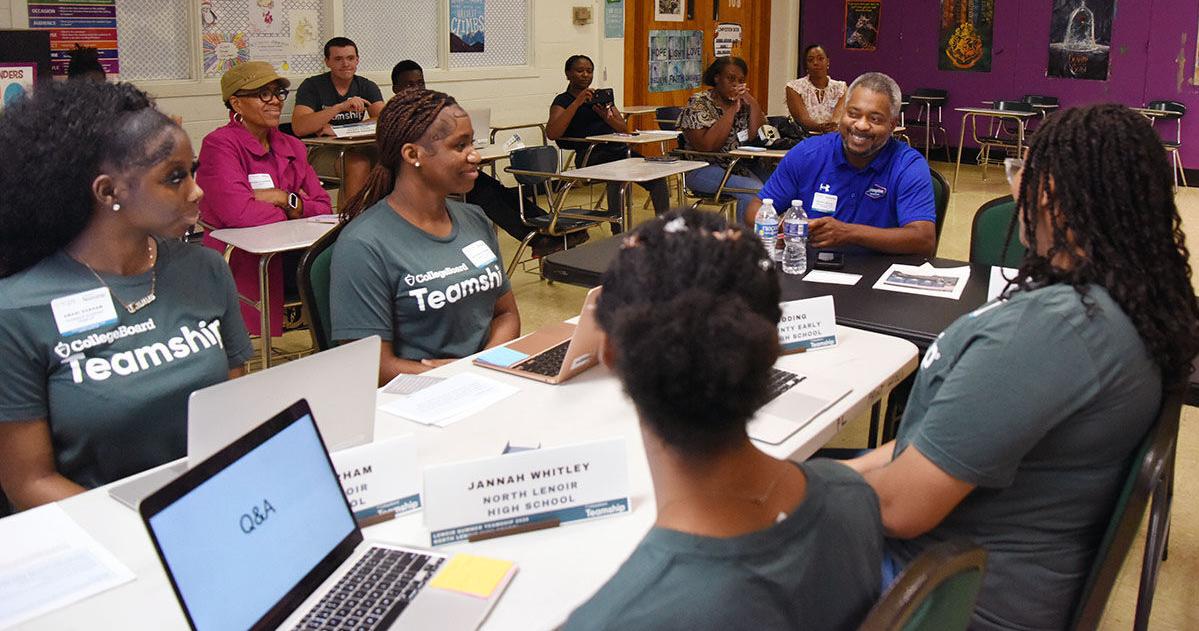Students help local businesses during summer program
