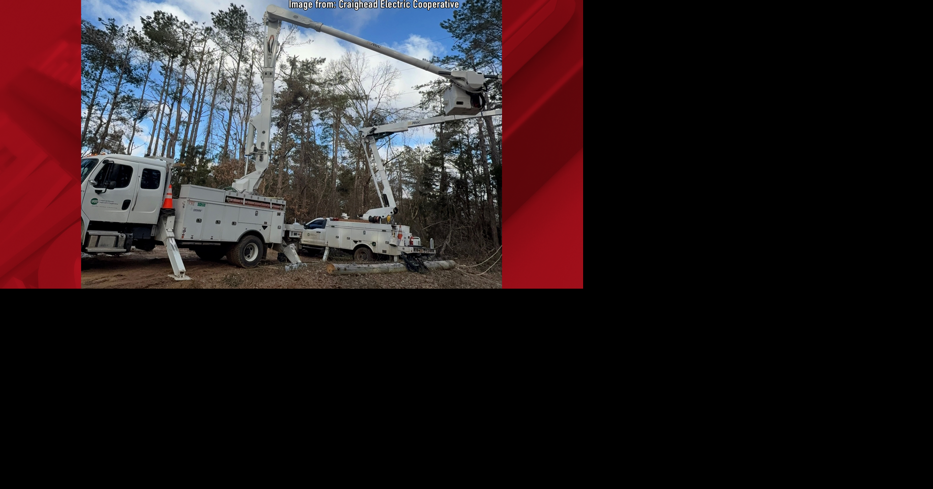Craighead Electric crews help restore power in North Mississippi after storm