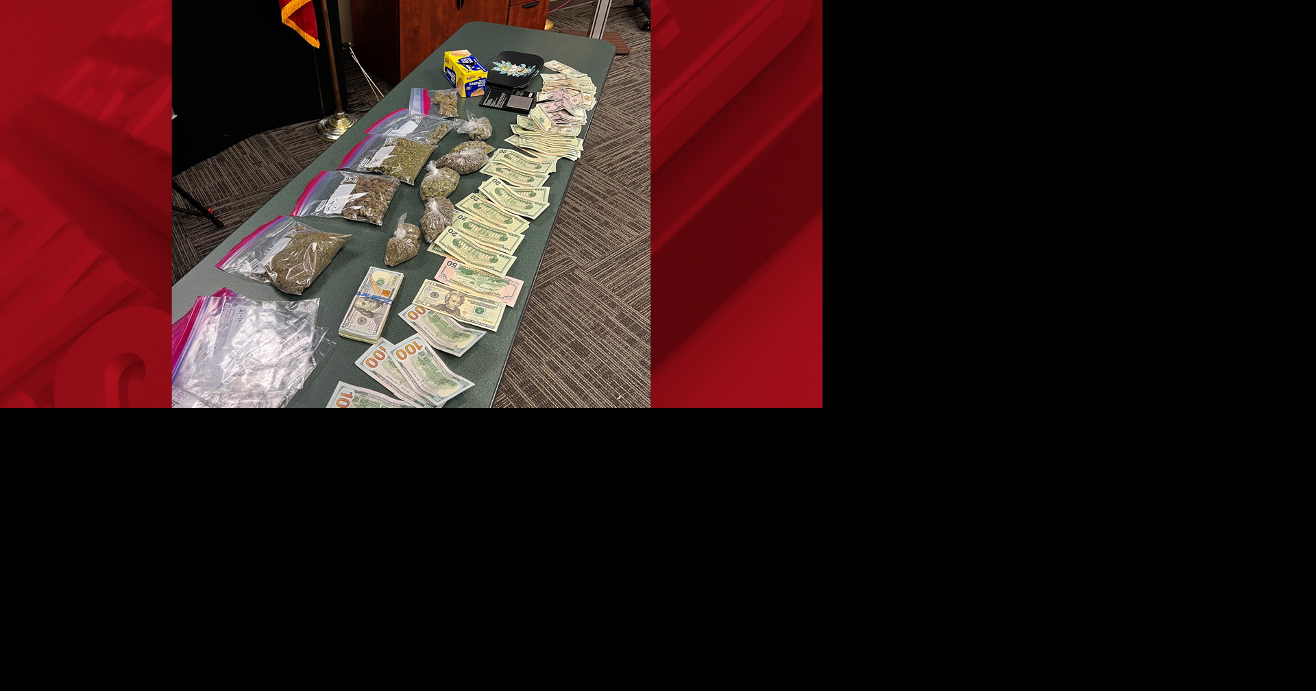 Jonesboro traffic stop leads to seizure of marijuana, cash, paraphernalia