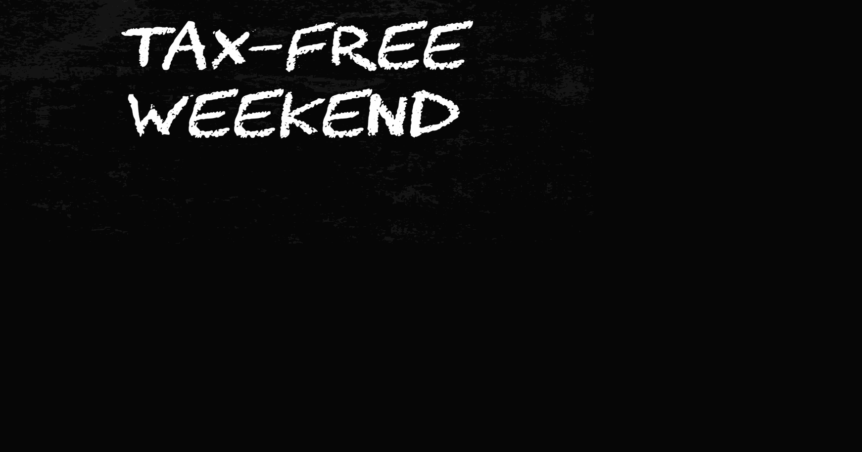 2023 taxfree weekend is almost here News